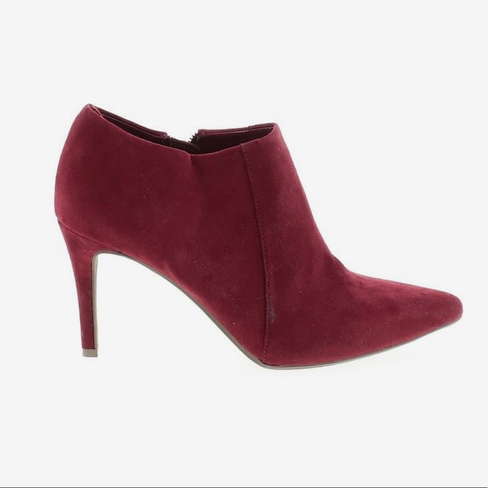 Burgundy ankle boots - Picture 3 of 6
